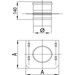 STABILE Pannello con elemento piatto d.110 PS316L