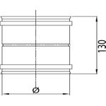 STABILE connettore FF d.160 PS316L