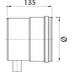 STABILE coperchio con condensato di scarico laterale d.140 PS316L