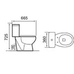 SANOTECHNIK Roma WC monoblok, STENSKI (RP2020)