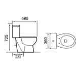 SANOTECHNIK Roma WC monoblok, TABLE (RS2020)