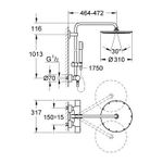 GROHE set doccia RAINSHOWER System 310 (27966000)