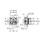 GROHE parte sommersa universale di RAPIDO SmartBox (35600000)