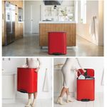 Cesto BRABANTIA a pedale 2X30L rosso 211522